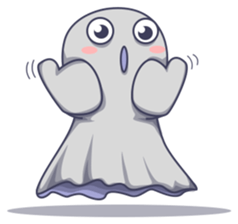 Cute Baby Ghost sticker #6559883