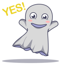 Cute Baby Ghost sticker #6559893