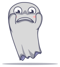 Cute Baby Ghost sticker #6559897