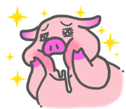 Hungry pig sticker #6560070