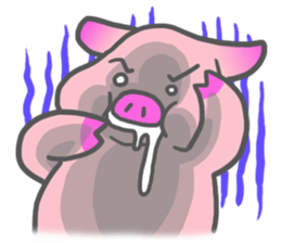 Hungry pig sticker #6560071
