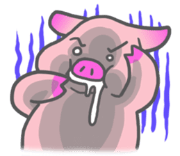 Hungry pig sticker #6560071