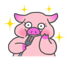 Hungry pig sticker #6560073