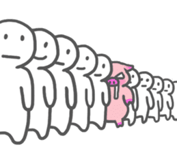 Hungry pig sticker #6560077