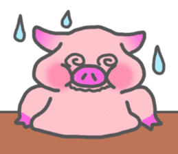 Hungry pig sticker #6560100