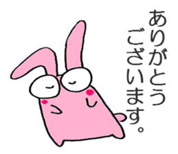 3 color bunny sticker #6560504