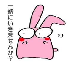 3 color bunny sticker #6560507