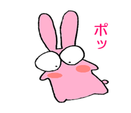 3 color bunny sticker #6560508