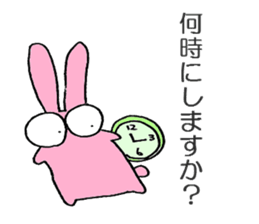 3 color bunny sticker #6560512