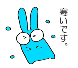 3 color bunny sticker #6560522