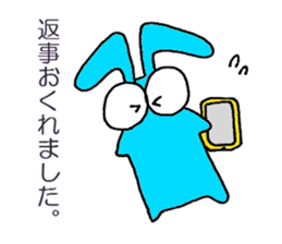 3 color bunny sticker #6560526