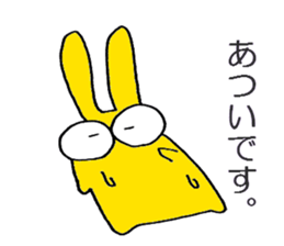 3 color bunny sticker #6560531