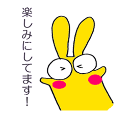 3 color bunny sticker #6560538