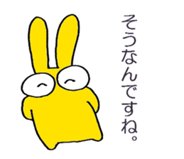 3 color bunny sticker #6560540