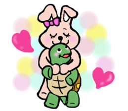 The house of s a rabbit & a tortoise 2 sticker #6561725