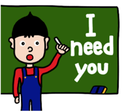 Overalls Boy sticker #6562224