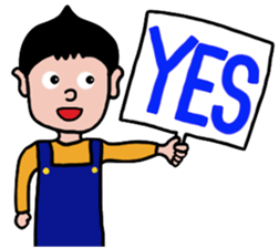 Overalls Boy sticker #6562226