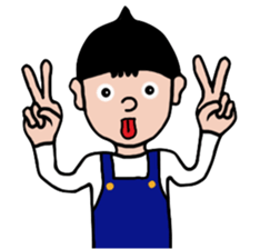 Overalls Boy sticker #6562232