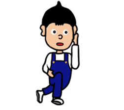 Overalls Boy sticker #6562235
