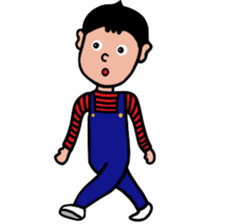 Overalls Boy sticker #6562237