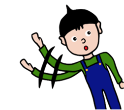 Overalls Boy sticker #6562242