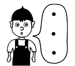 Overalls Boy sticker #6562260