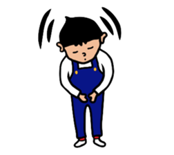 Overalls Boy sticker #6562263