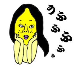 Alien lemon. kansai dialect . sticker #6562483