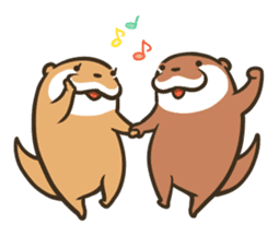 Kotsumetti of Small-clawed otter 04 sticker #6562713