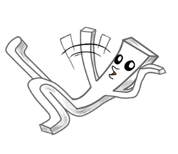 Thick PaperMan and Thin PaperMan sticker #6562904