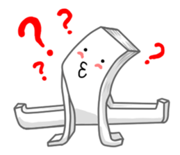 Thick PaperMan and Thin PaperMan sticker #6562911