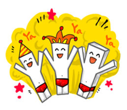 Thick PaperMan and Thin PaperMan sticker #6562918