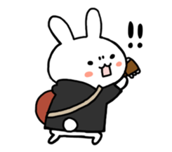 The rabbit which likes concerts! sticker #6563151