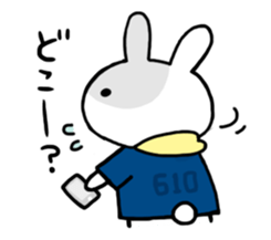 The rabbit which likes concerts! sticker #6563160