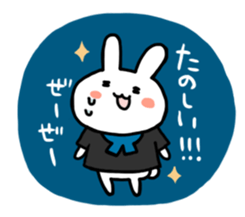 The rabbit which likes concerts! sticker #6563167