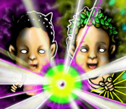 Angel to  devil sticker #6563582