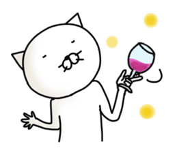 It is an adult cat. sticker #6564086