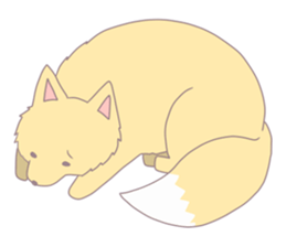 raccoon dog and fox sticker #6564840