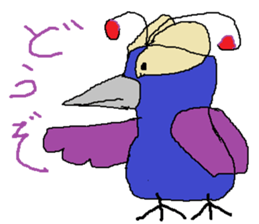 Seven-colors Crow sticker #6565265