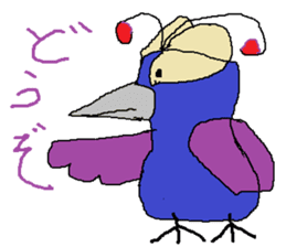Seven-colors Crow sticker #6565265