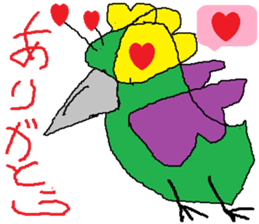 Seven-colors Crow sticker #6565266