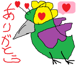 Seven-colors Crow sticker #6565266