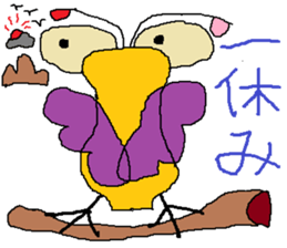 Seven-colors Crow sticker #6565268