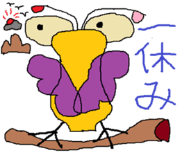 Seven-colors Crow sticker #6565268