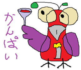 Seven-colors Crow sticker #6565273