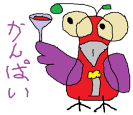 Seven-colors Crow sticker #6565273