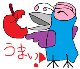 Seven-colors Crow sticker #6565275