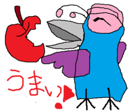 Seven-colors Crow sticker #6565275