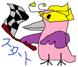 Seven-colors Crow sticker #6565288