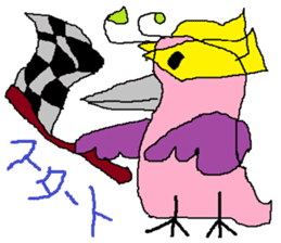 Seven-colors Crow sticker #6565288